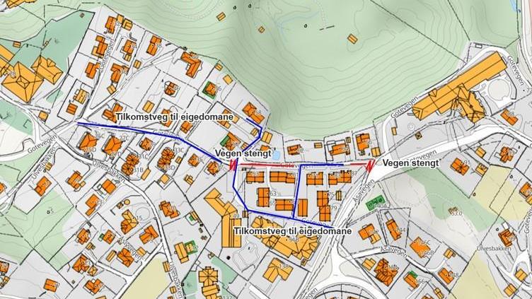 Lenkje til artikkel: Gotevegen er stengt for gjennomkøyring 
